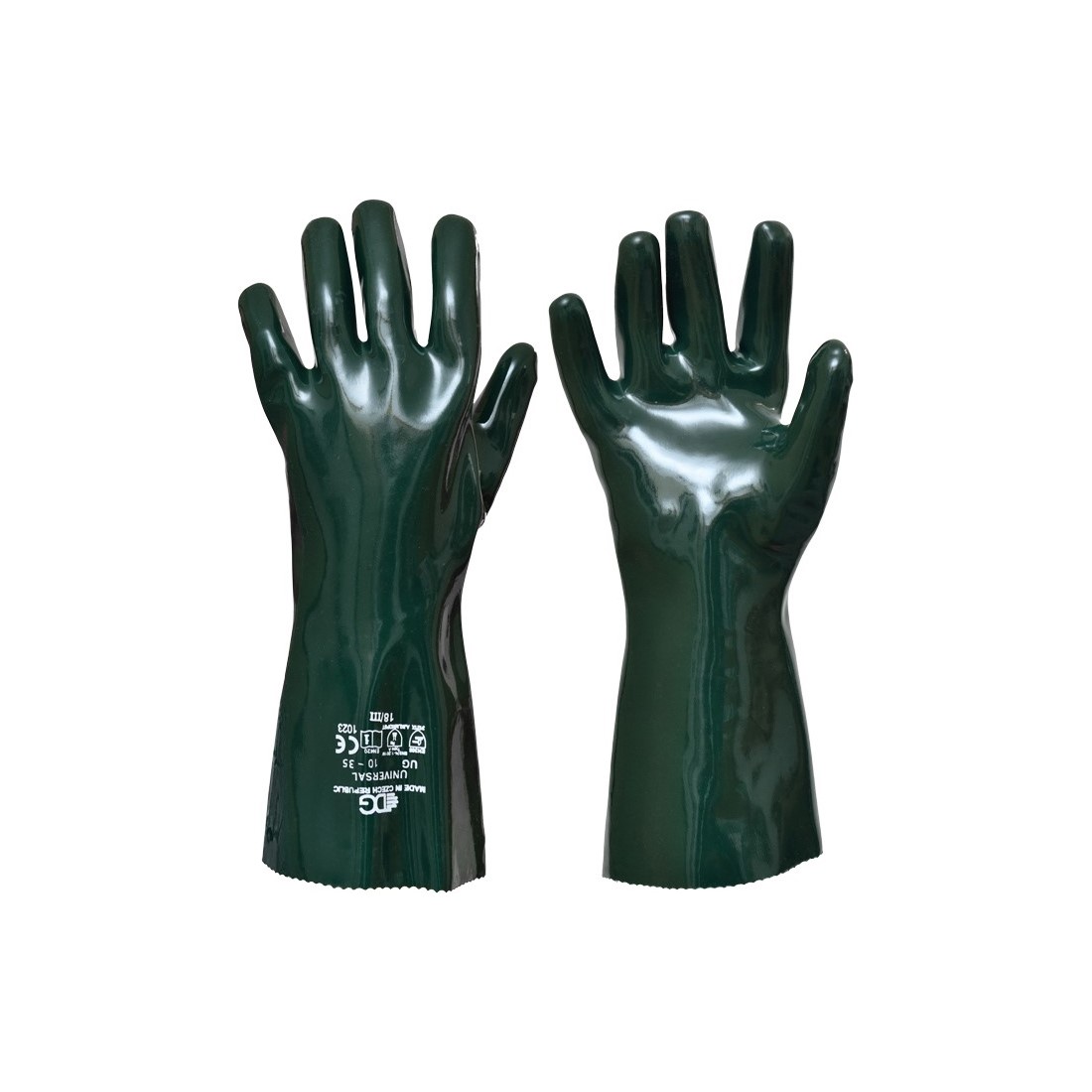 UNIVERSAL DBL Dipp kesztyű 27cm z&ouml;ld 8