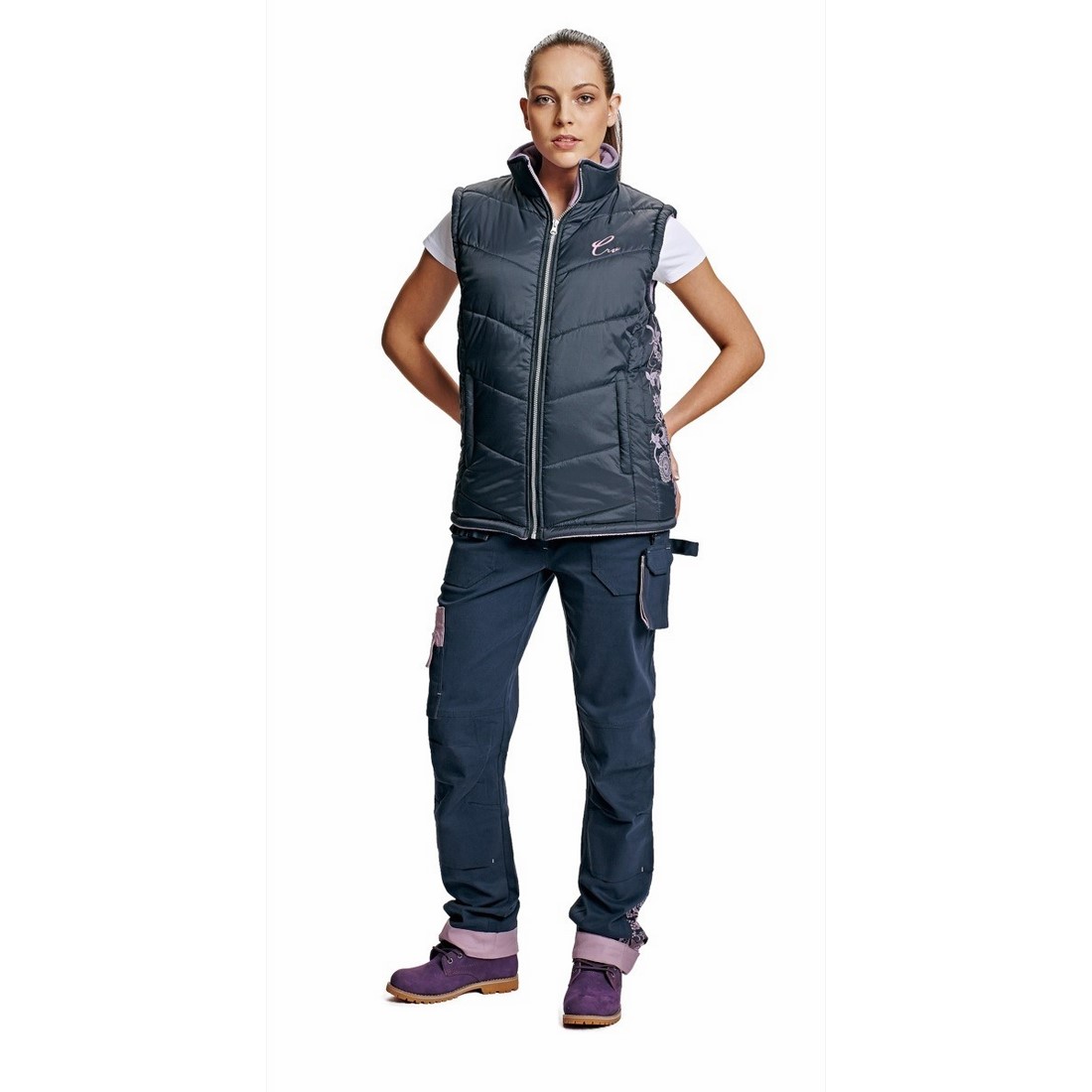 YOWIE női mell&eacute;ny piros/sz&uuml;rke XS