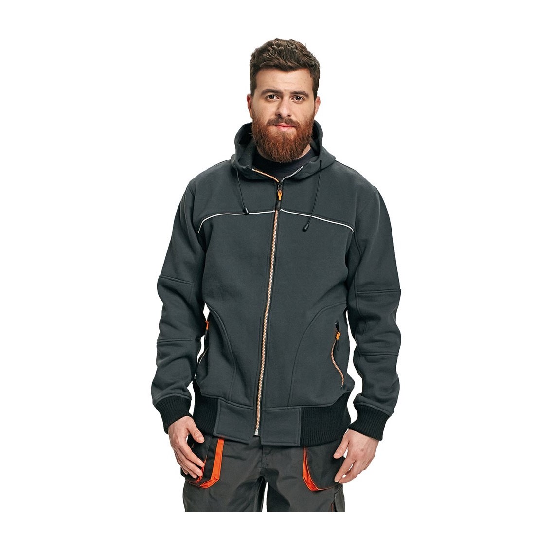 EMERTON NEW kapucnis pul&oacute;ver fekete S