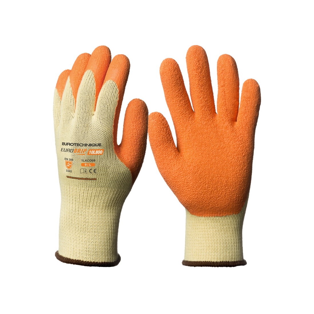 EUROGRIP S&Aacute;RGA SZERELŐKESZTYŰ, TENYER&Eacute;N LATEX M&Aacute;RT&Aacute;S