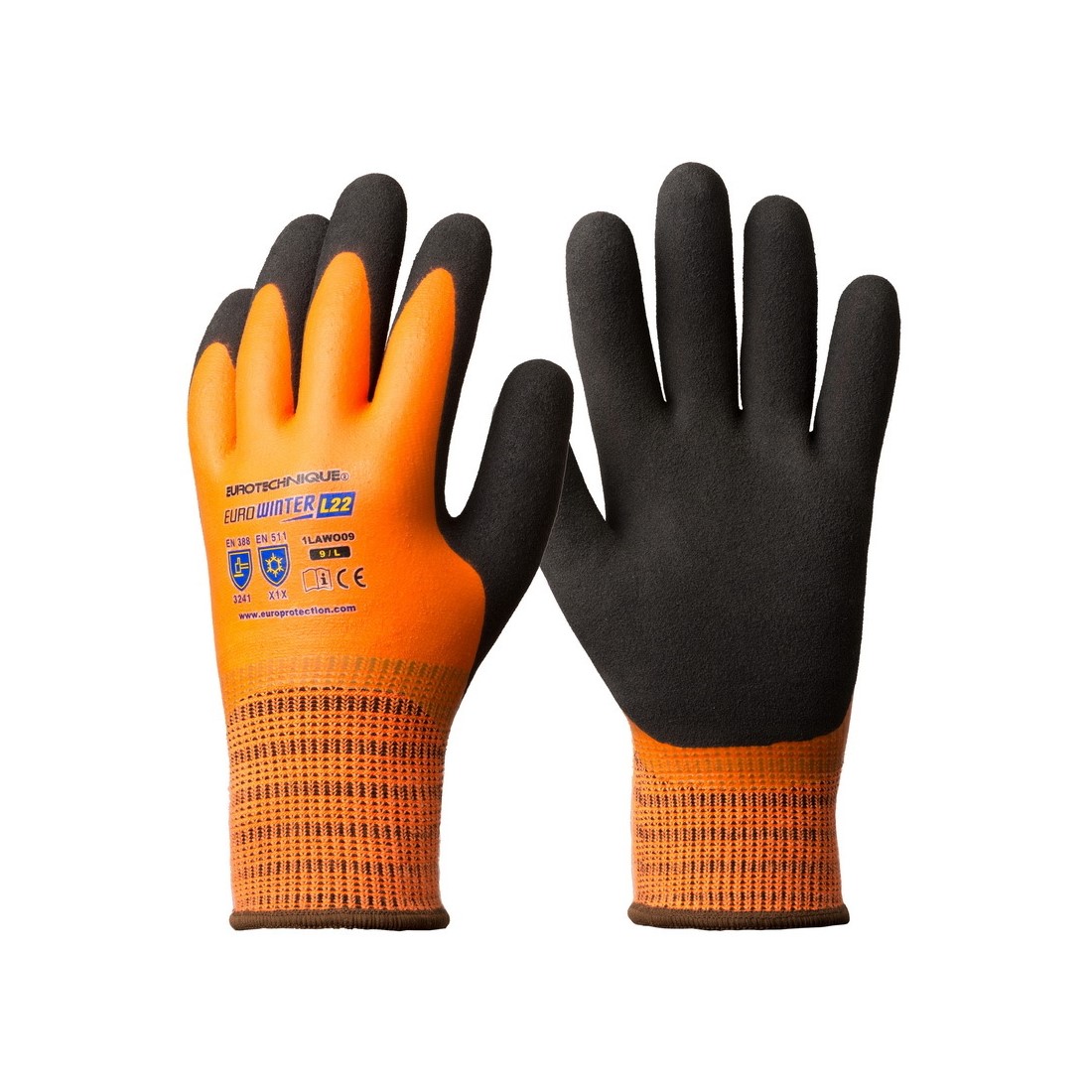 EUROWINTER T&Eacute;LI NARANCS KESZTYŰ, LATEX TENY&Eacute;R+CSB R&Eacute;TEG