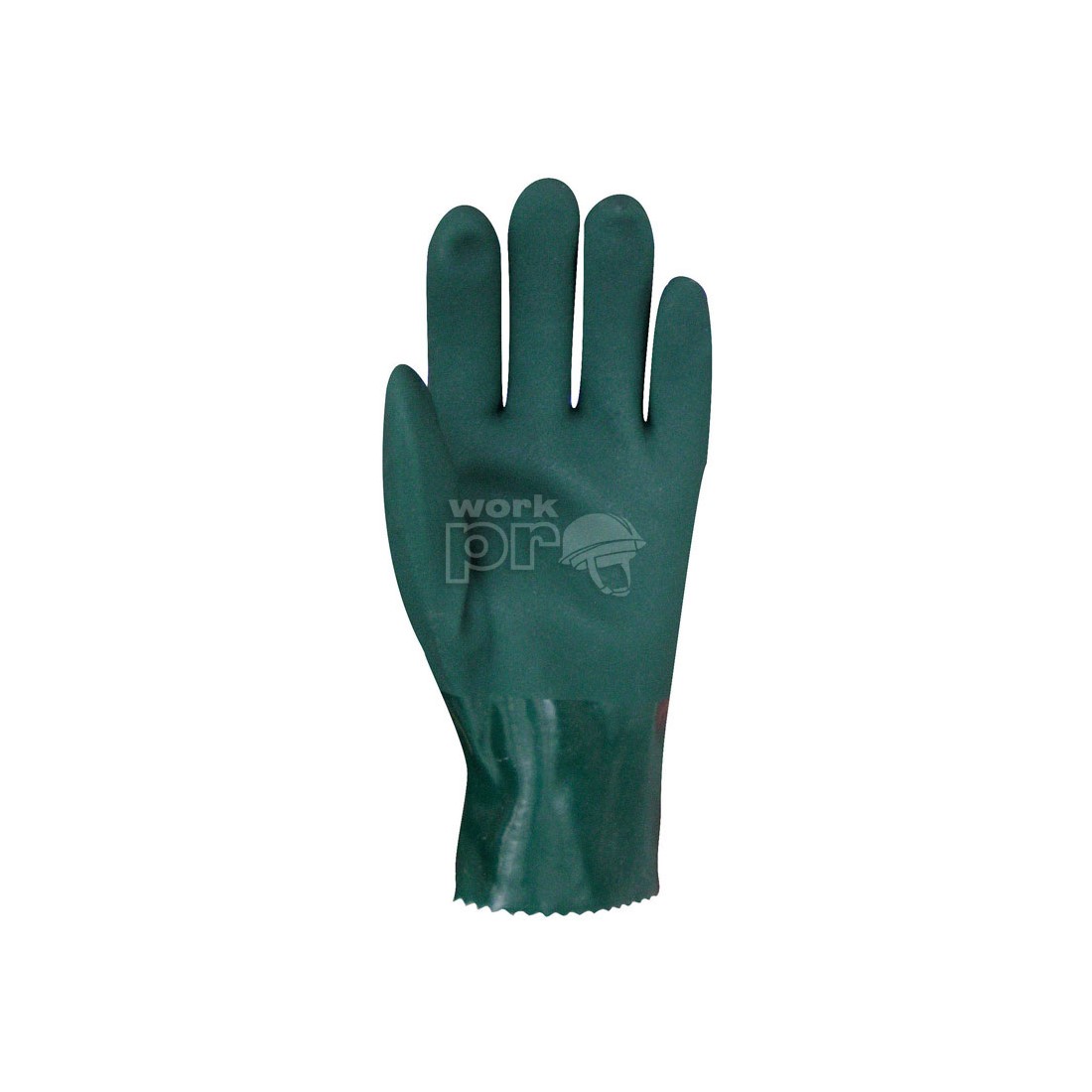 M&Aacute;RTOTT POLIMER KESZTYŰ, Z&Ouml;LD, VEGYSZER&Aacute;LL&Oacute;, 27CM