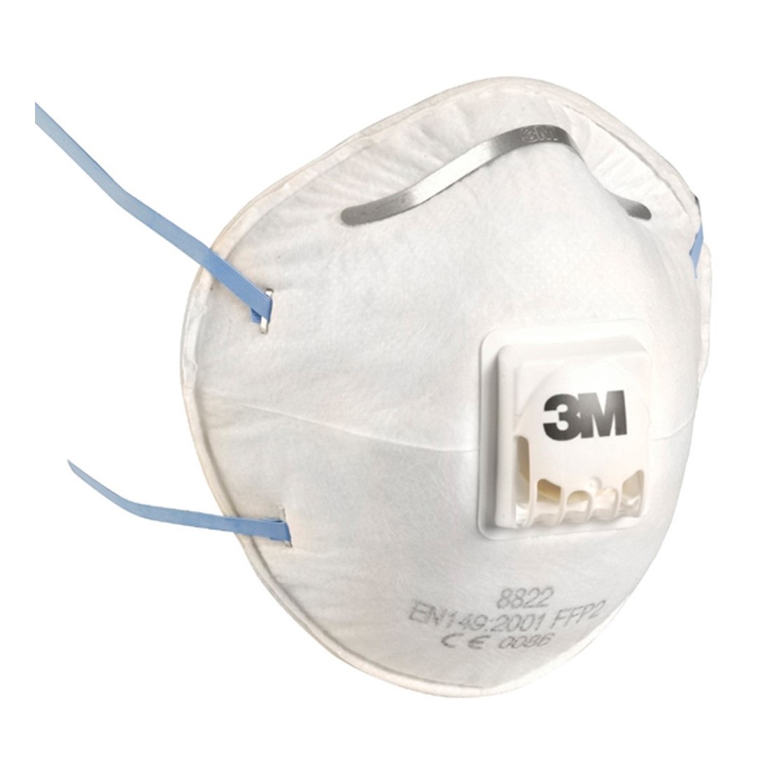 3M 8822 FFP2S R&Eacute;SZECSKESZŰRŐ SZELEPES F&Eacute;L&Aacute;LARC, 240 DB/KRT