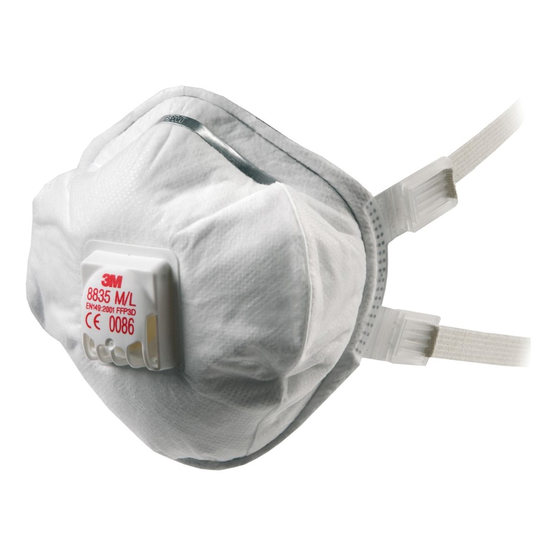 3M 8835 FFP3SL R&Eacute;SZECSKESZŰRŐ F&Eacute;L&Aacute;LARC, 50 DB/KRT