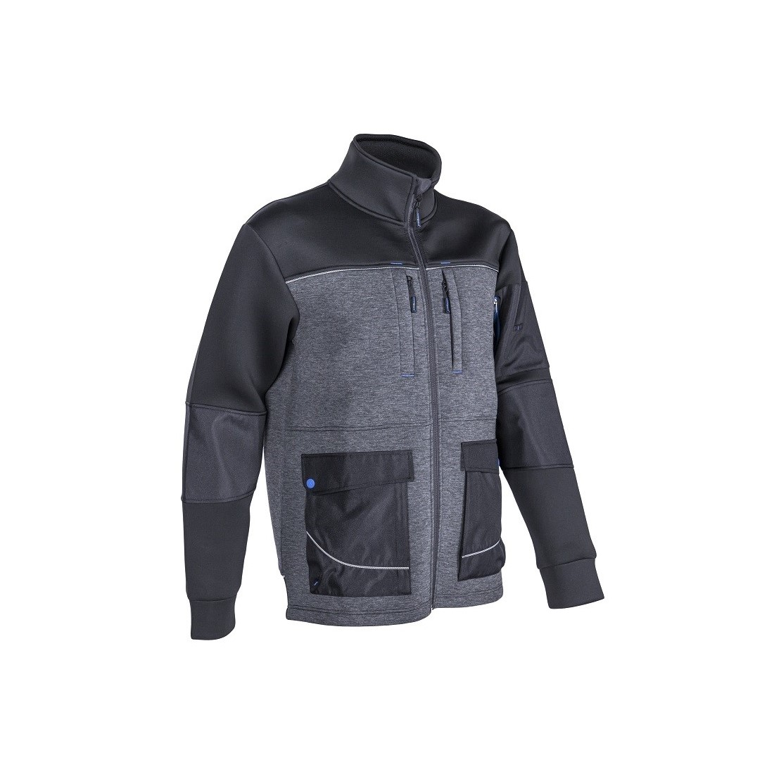 ÚJ! KANGARU FEKETE/SZÜRKE SOKZSEBES DZSEKI