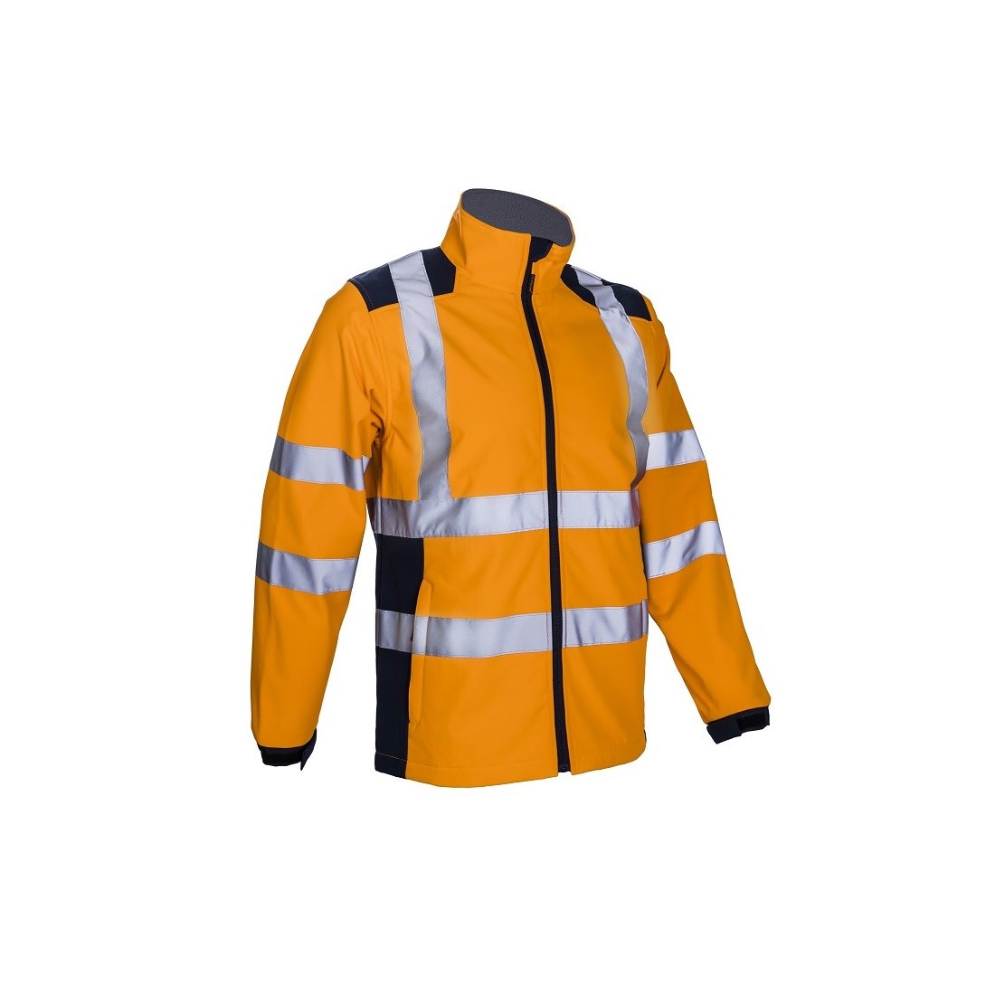 ÚJ! KANPA HI-VÍZ NARANCS SOFTSHELL DZSEKI