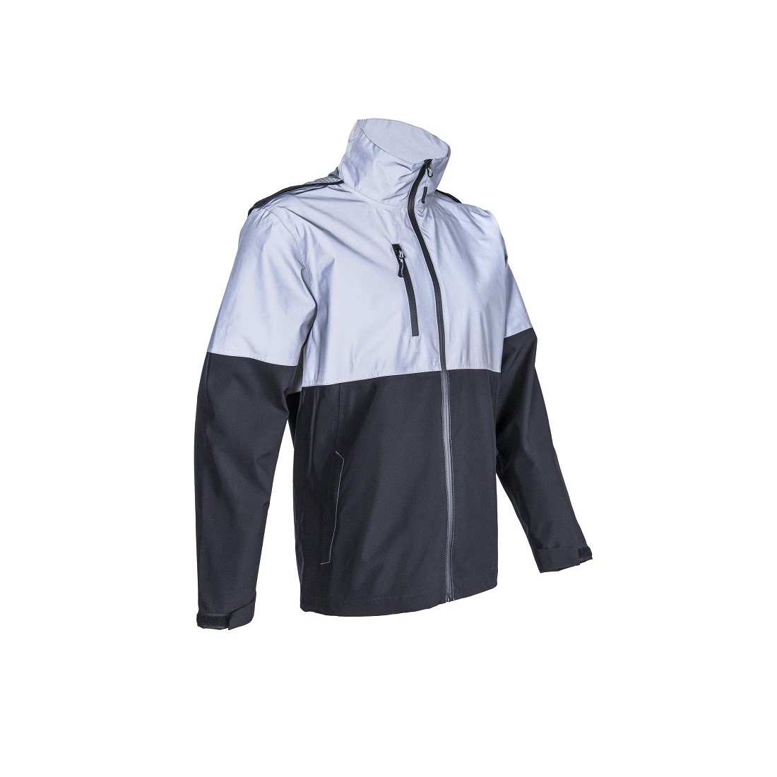 ÚJ! TAKA FÉNYVISSZAVERŐ BETÉTES FEKETE SOFTSHELL DZSEKI