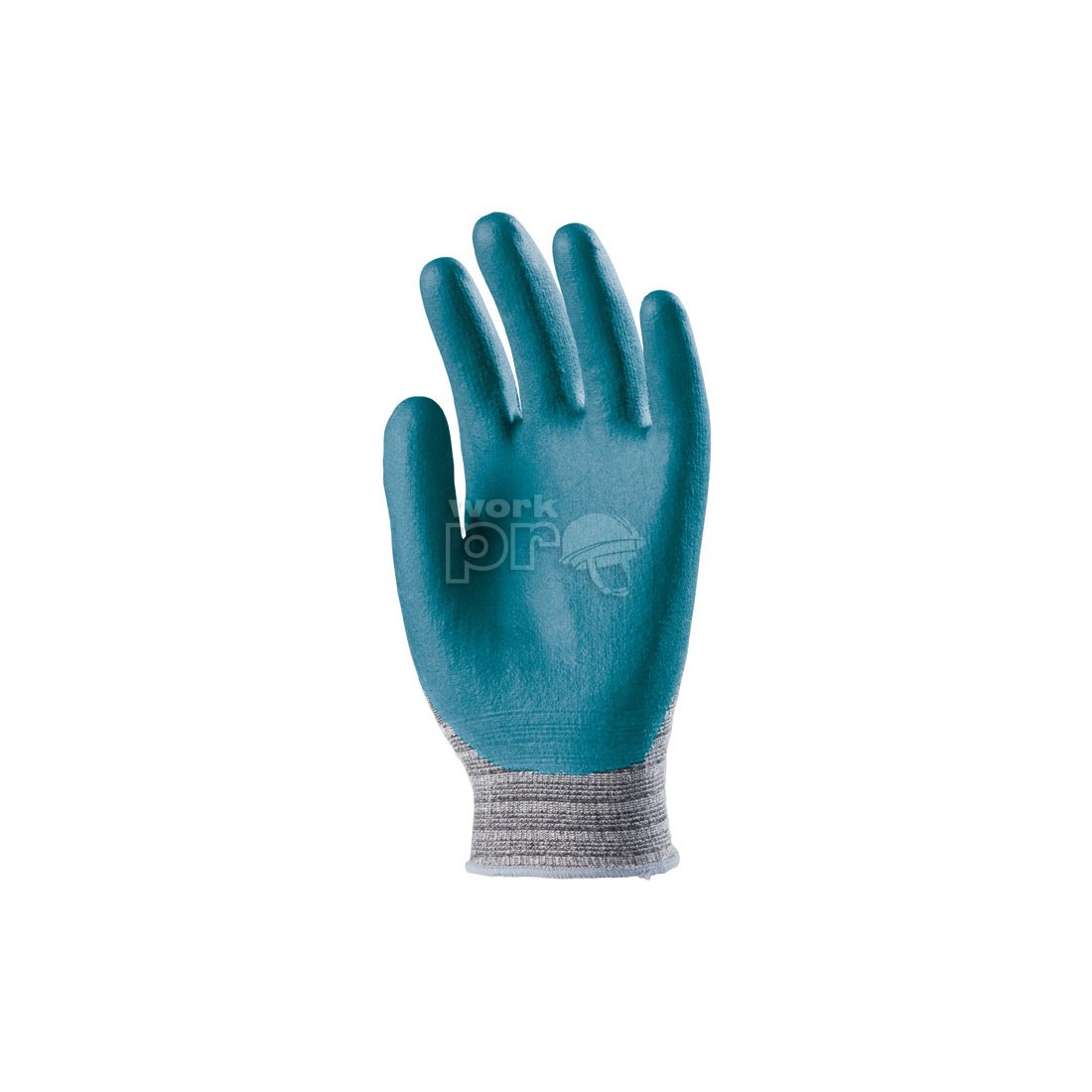 SZ.KESZTYŰ, SPANDEX/PA, TENYÉREN KÉK NITRIL/PU MÁRTÁS