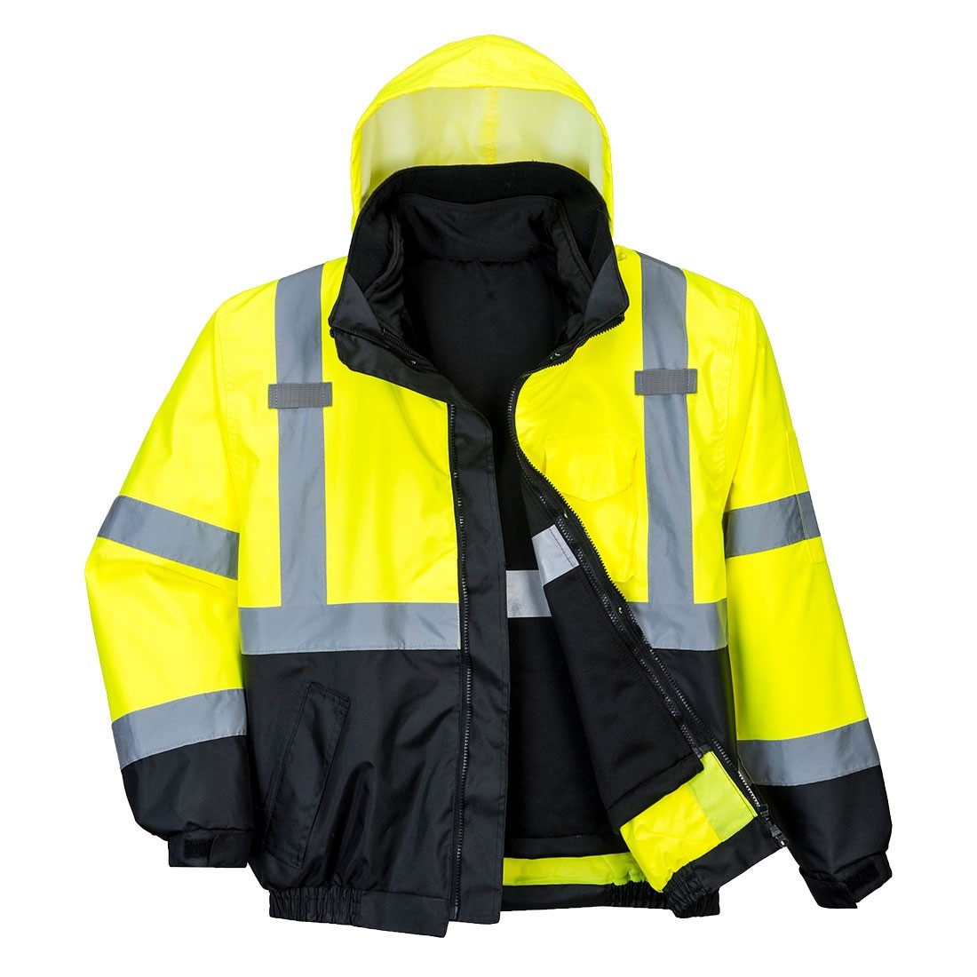 Hi-Vis pr&eacute;mium 3 az 1-ben bomber kab&aacute;t