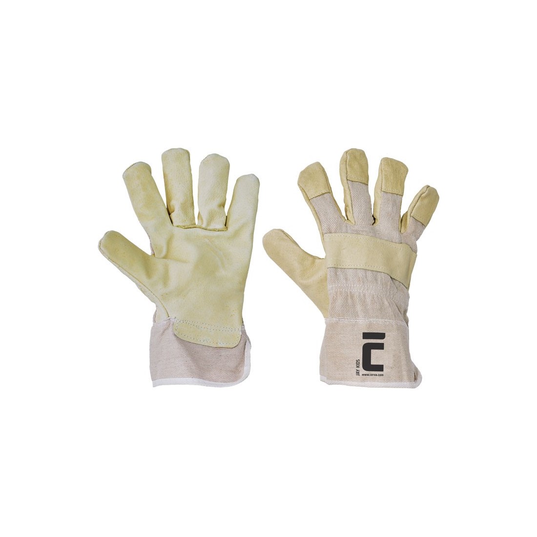 JAY Kids kom sert&eacute;s sz&iacute;nbőr kesztyű - 6