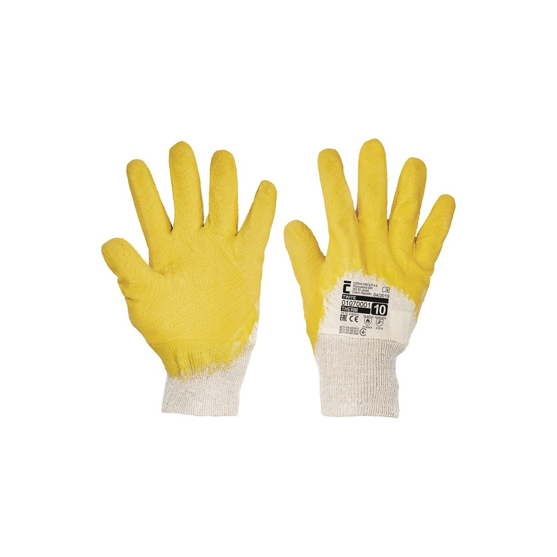 TWITE latex m&aacute;rtott kesztyű latex - 10