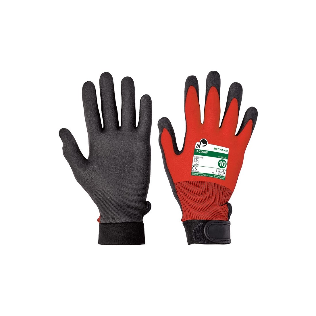 JACDAW FH piros m&aacute;rtott nylon keszt - 6