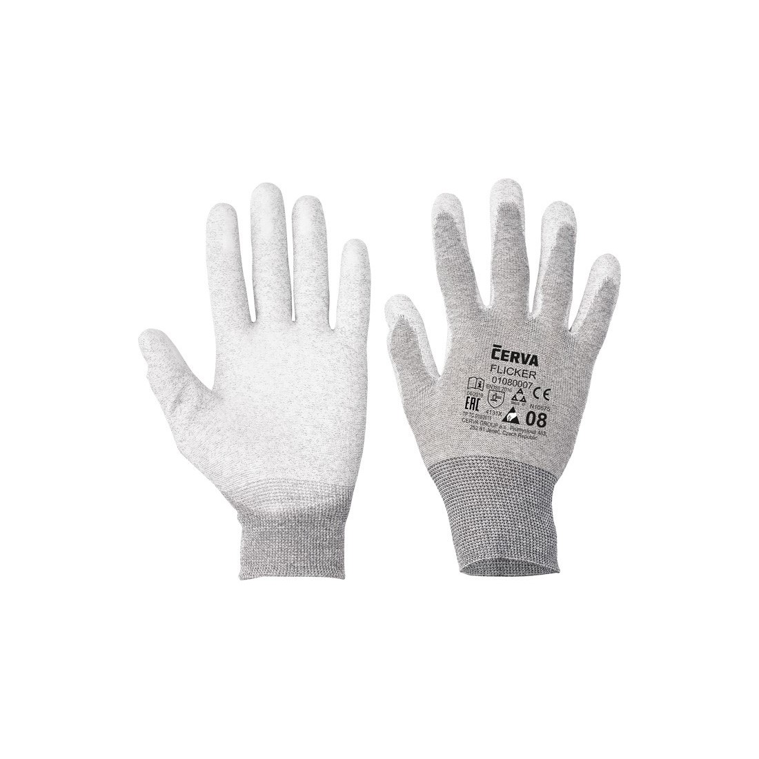 FLICKER k&ouml;t&ouml;tt nylon, kesztyű PU AS - 6