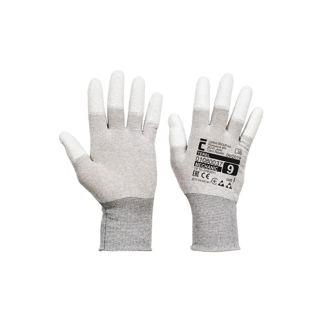 TEREL nylon PU antisztatikus kesztyű 6