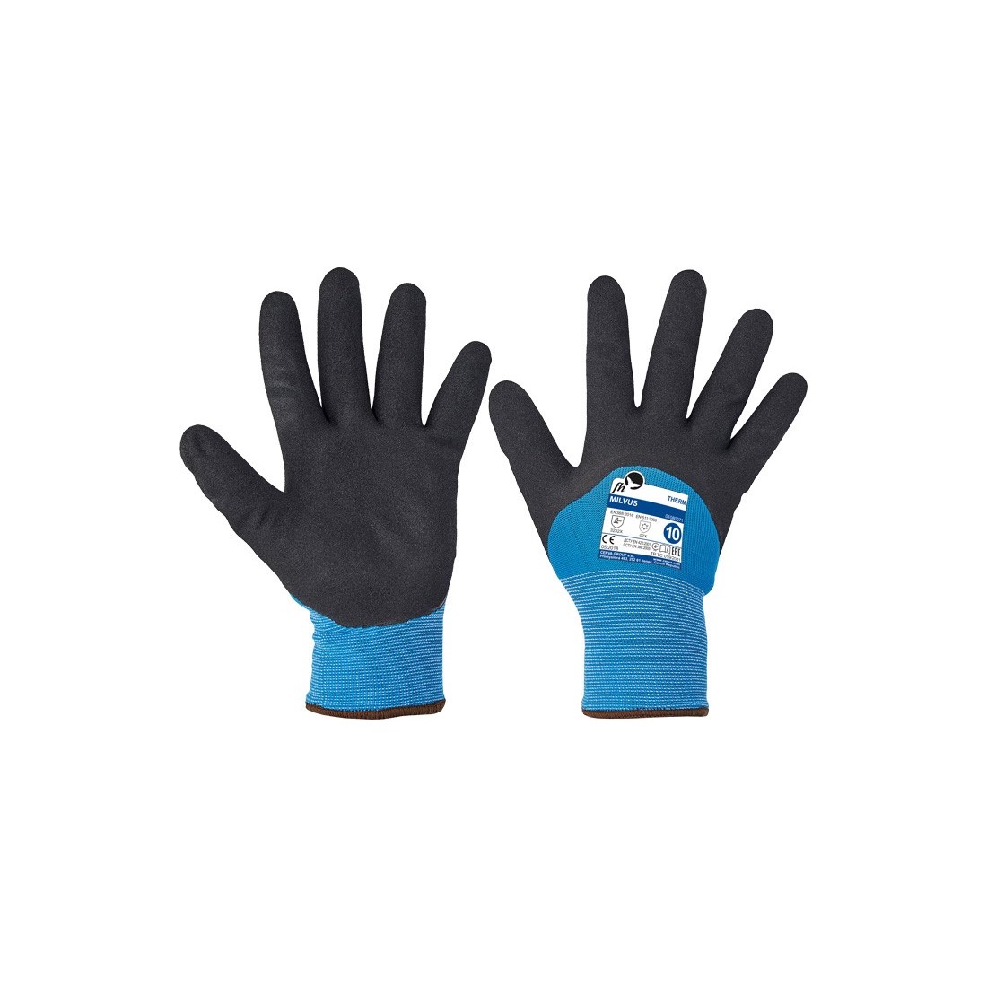 MILVUS FH kesztyű PES/nitril 3/4 - 8