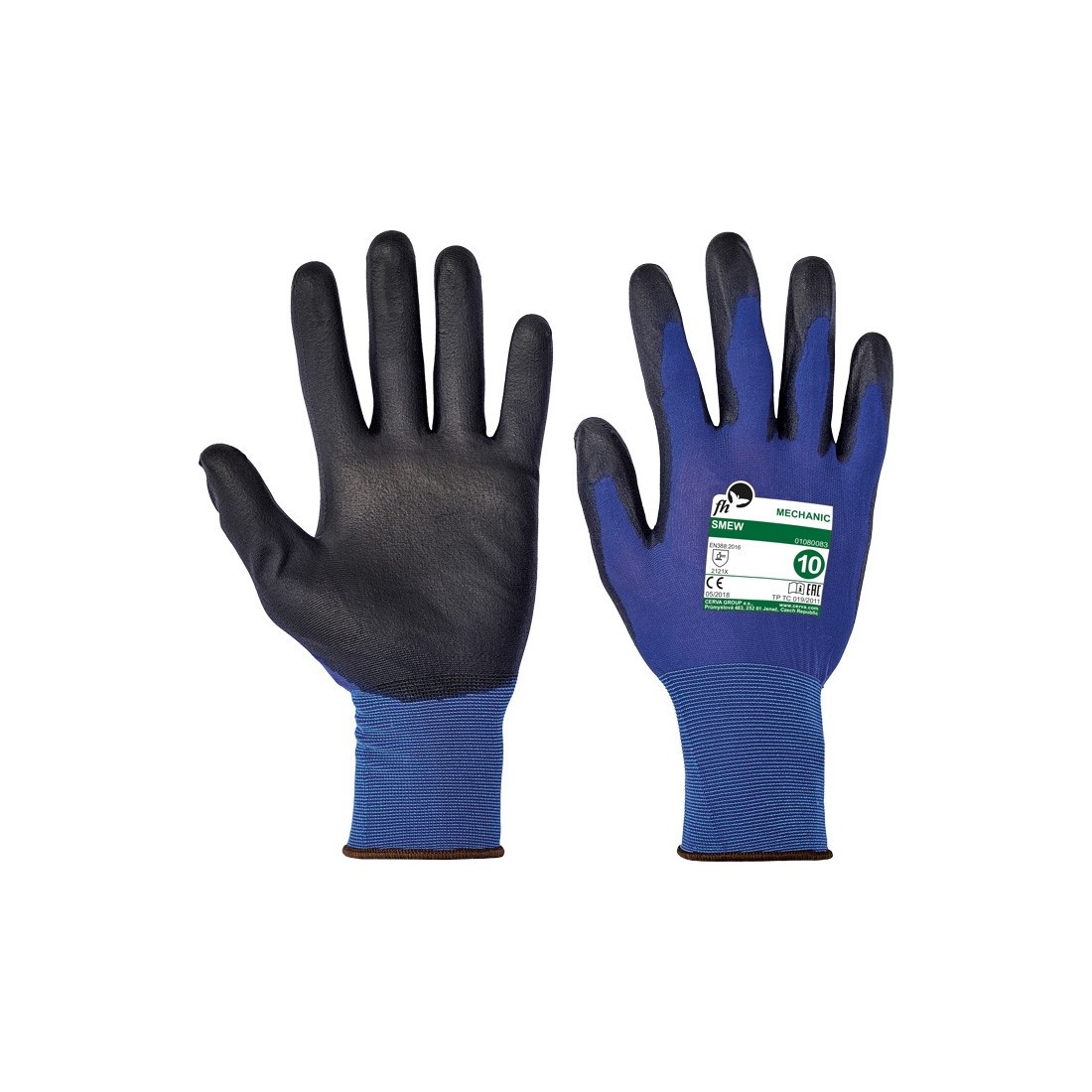 SMEW FH PI kesztyű nyl teny k&eacute;k/fekete 5