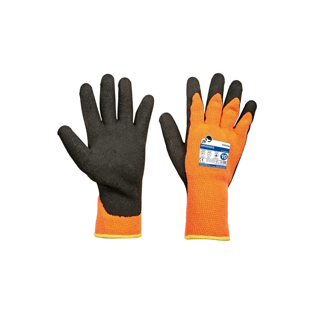 ARVENSIS kesztyű, latex narancs 8