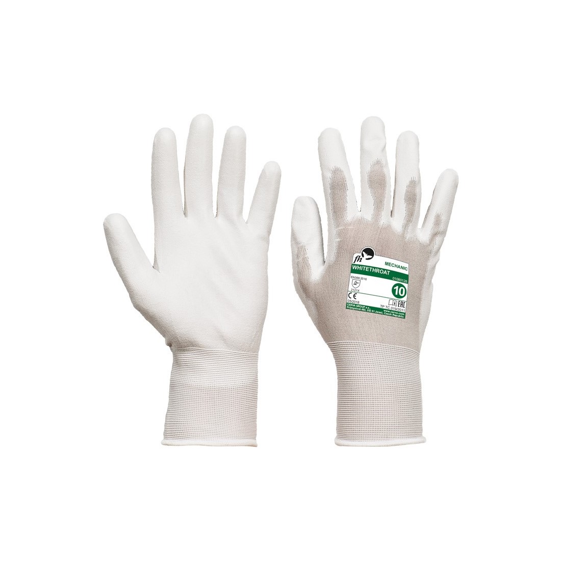 WHITETHROAT FH kesztyű nylon-18 feh&eacute;r 6