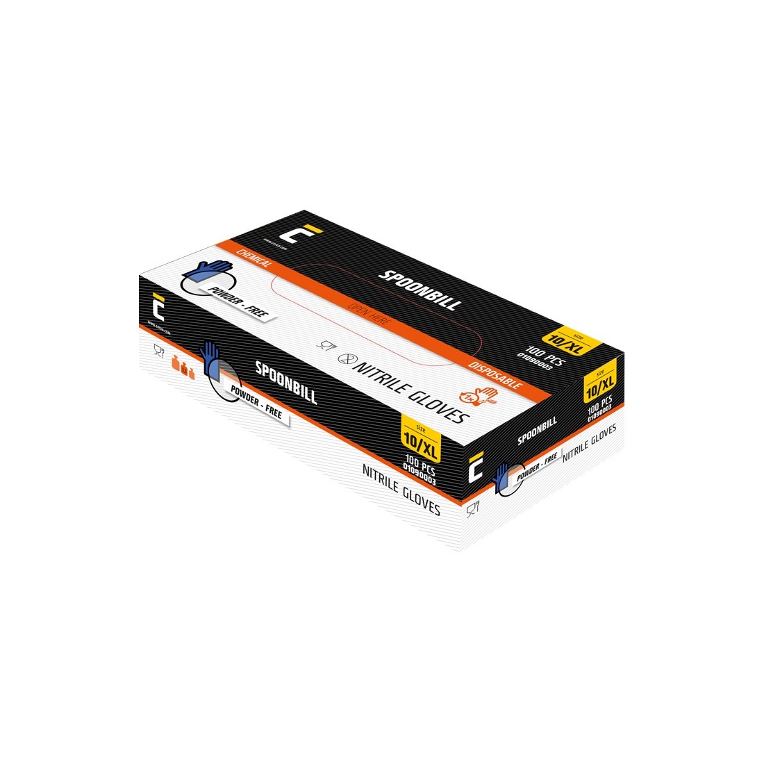 SPOONBILL kesztyű, egyszerhaszn.nitr 7