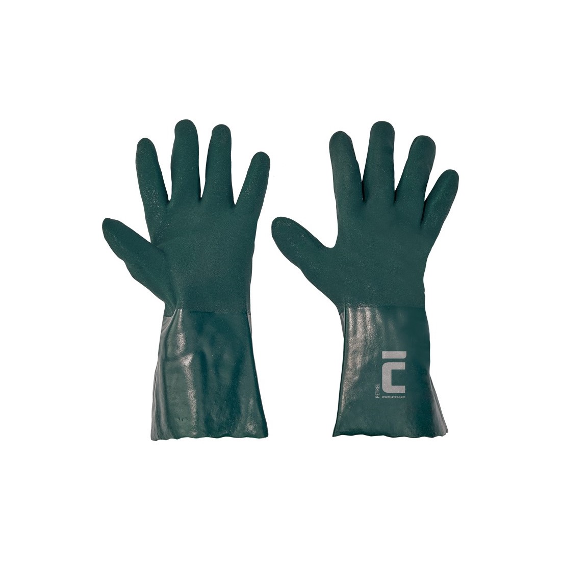 PETREL kesztyű z&ouml;ld PVC - 10