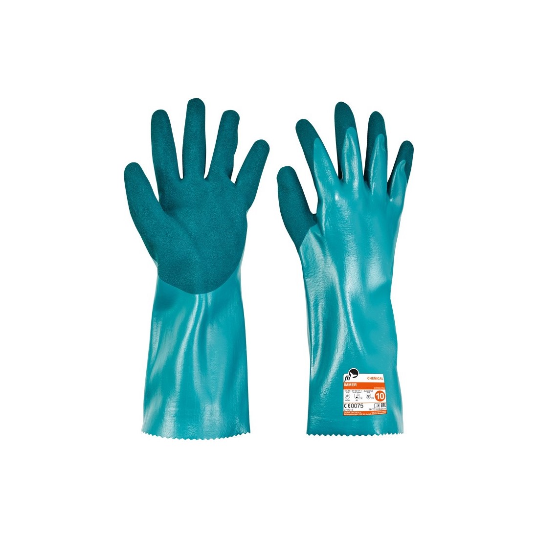 IMMER FH nitril v&eacute;dőkesztyű z&ouml;ld 7