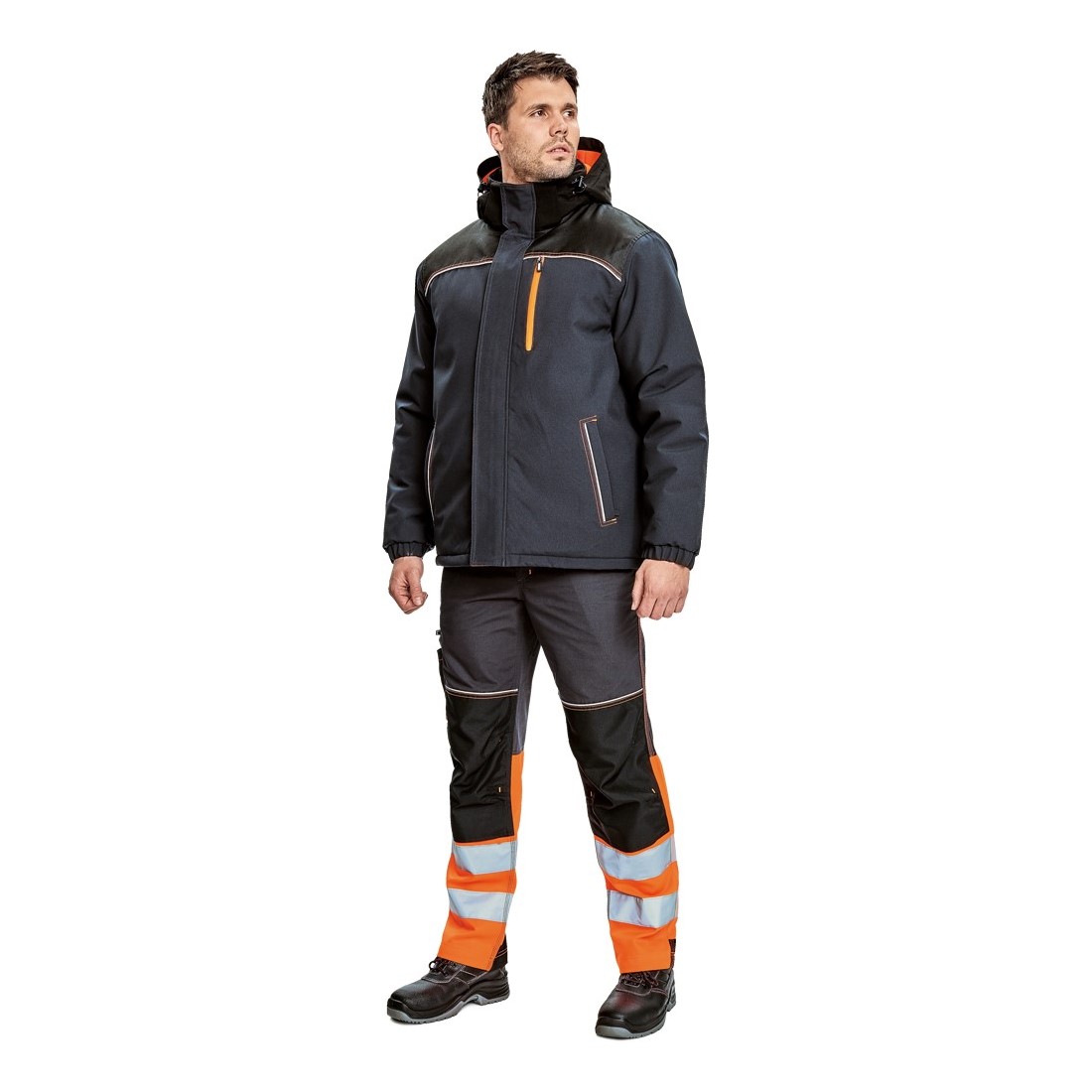 KNOXFIELD t&eacute;li dzseki antracit/piros XS