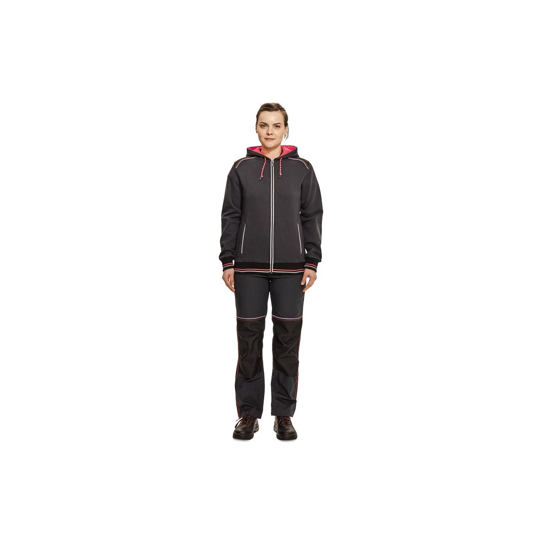 KNOXFIELD LADY kapuc.pulóver ant/pir XS