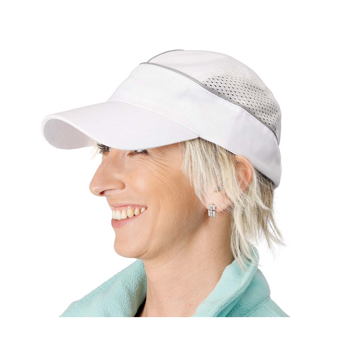 ALZETTE sapka feh&eacute;r sapka ez&uuml;st cs&iacute;kkal