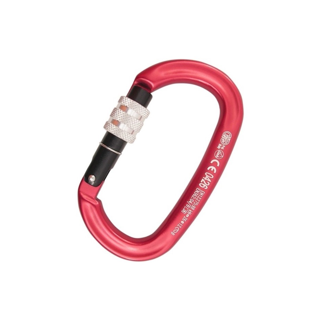 Ov&aacute;lis karab&iacute;ner csavaros ac&eacute;l/cink