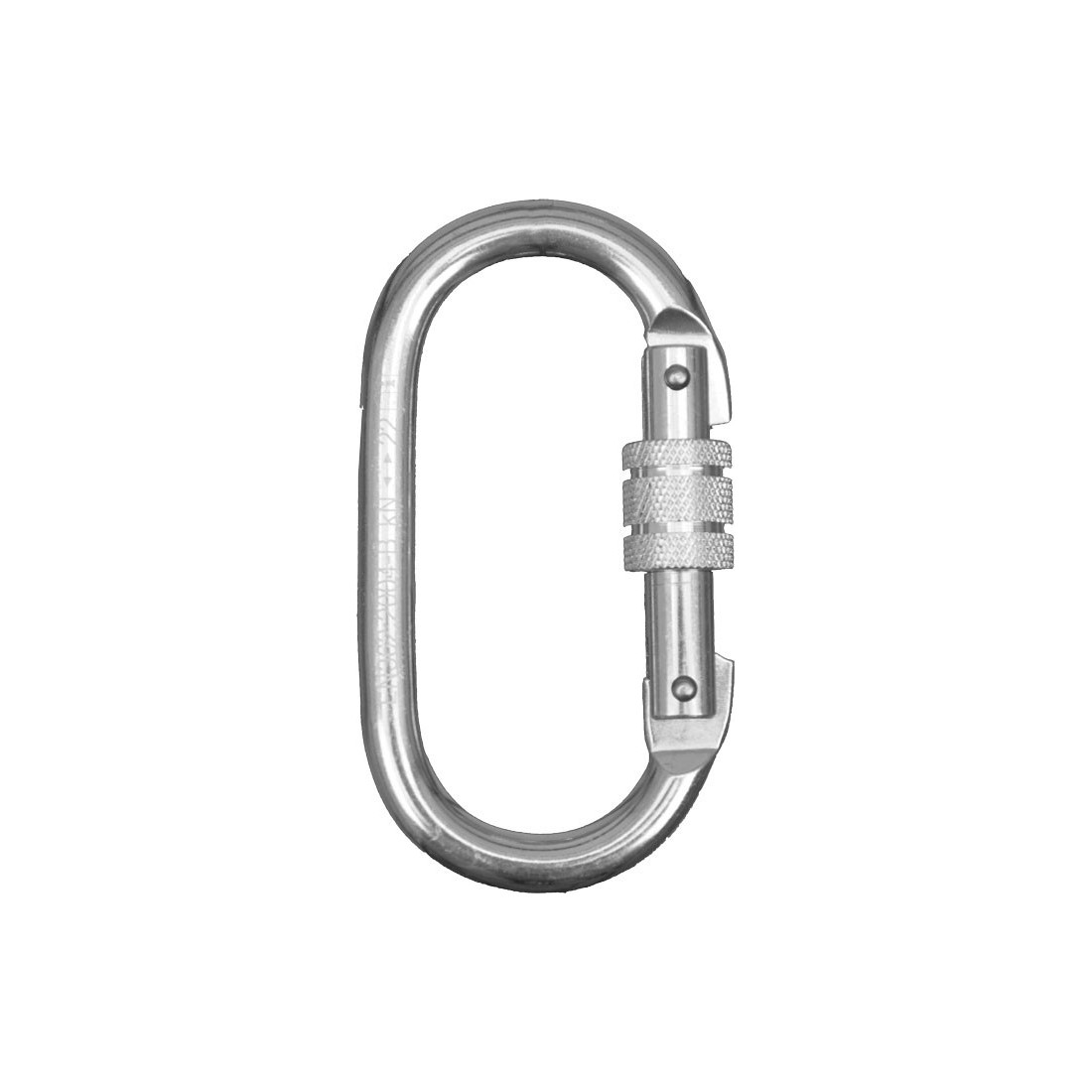 Ov&aacute;lis karab&iacute;ner twist lock ac&eacute;l/cink