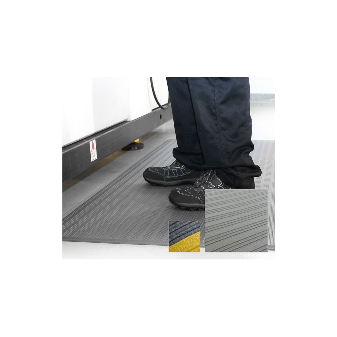 ORTHOMAT RIBBED futószőnyeg sz/sárga 1,2