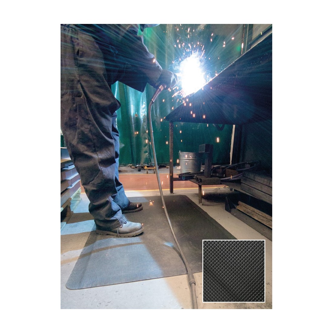 DIAMOND TREAD szőnyeg fekete 0,6mx0,9m