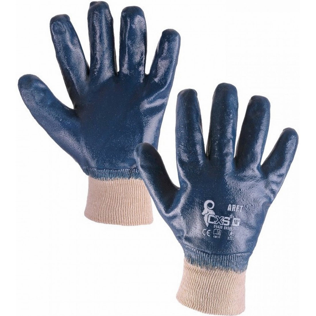 CXS Aret nitrilbe m&aacute;rtott kesztyű
