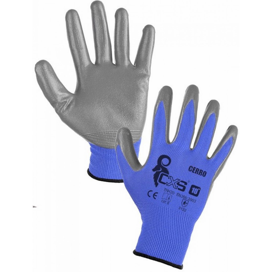 CXS Cerro nitrilbe m&aacute;rtott kesztyű