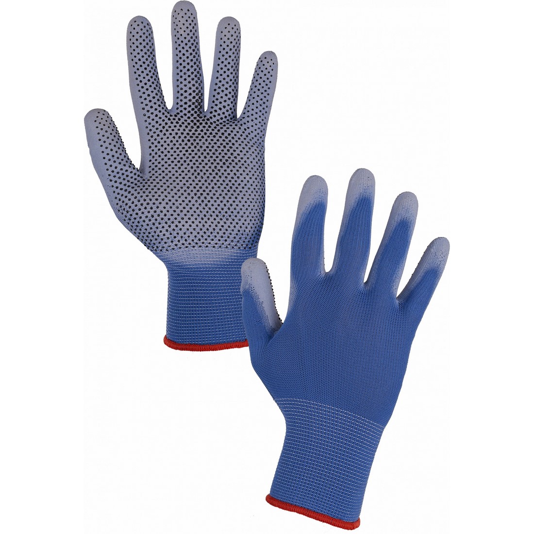 CXS Brita Dots PU-ba m&aacute;rtott PVC p&ouml;tty&ouml;s kesztyű