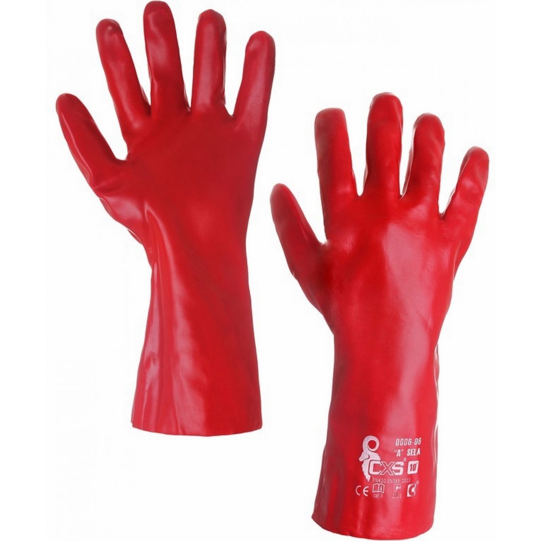 CXS Sela PVC-be m&aacute;rtott kesztyű