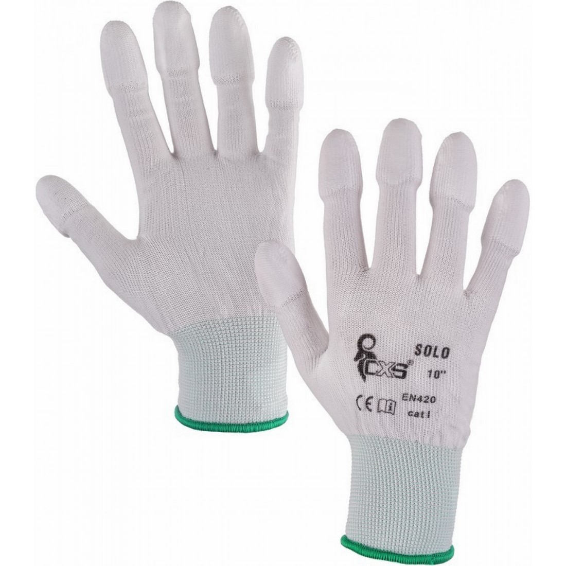 CXS Solo PU-ba ujjbegyen m&aacute;rtott poli&eacute;szter kesztyű