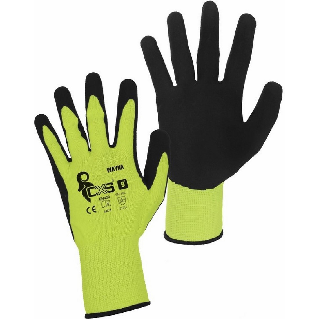 CXS Wayna puha poli&eacute;szter kesztyű latexbe m&aacute;rtva